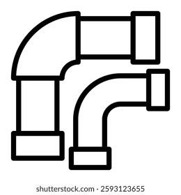 Pipes Glyph Icon Design For Personal nad Commercial Use