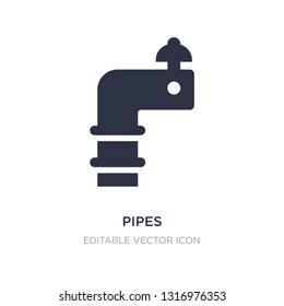 pipes icon on white background. Simple element illustration from Industry concept. pipes icon symbol design.