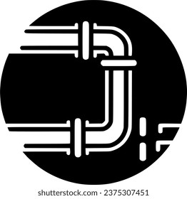 Pipes-Symbol, Vektorgrafik, gefüllt, Symbol einzeln, Vektorgrafik