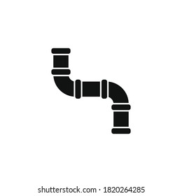 Pipes icon for your website, logo, app, UI, product print. Pipes concept flat Silhouette vector illustration icon