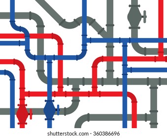 Pipes, industrial background