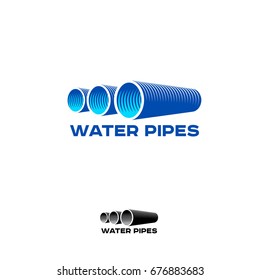 Pipes Logo & Branding Identity. Corporate vector logo design template Isolated on a white background. 