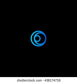 Pipes Logo & Branding Identity. Gradient vector design template Isolated on a black background. 