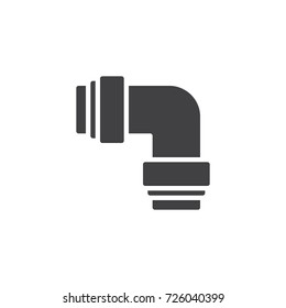 Pipes square icon vector, filled flat sign, solid pictogram isolated on white. Symbol, logo illustration.