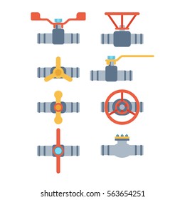 Pipes vector icons isolated.