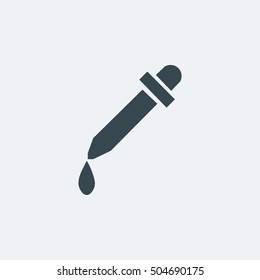 Pipet icon in trendy flat style background, image jpg, vector eps, flat web, material icon, UI illustration