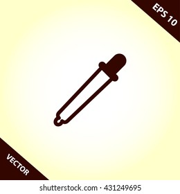 pipete icon. pipete vector illustration