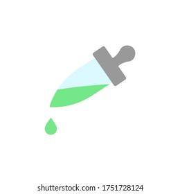 Pipette alternative medicine icon. Simple color vector elements of alternative medicine icons for ui and ux, website or mobile application
