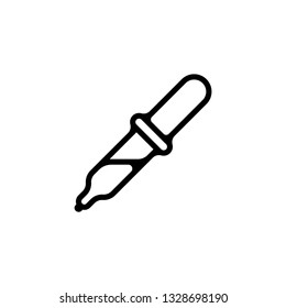 pipette chemistry icon, vector, eps10