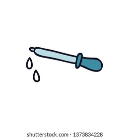 pipette doodle icon