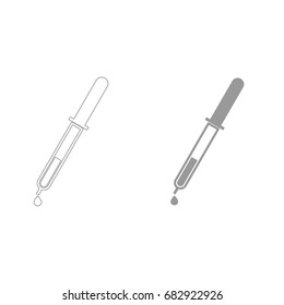 Pipette with drop icon .