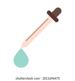 pipette drop liquid isolated icon