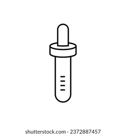 Pipette-Drop-Symbol, Vektorgrafik