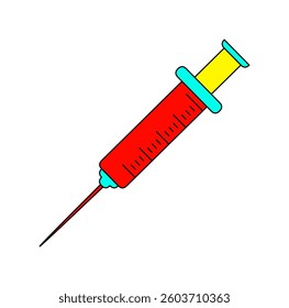 Pipette with drop serum. Syringe with vaccine. petri dish with liquid. Chemical laboratory tools. Biotechnology or Microbiology science research. tests and lab equipment. Vector illustration.