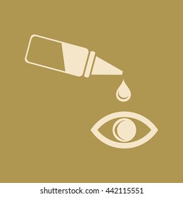 Pipette and eye Icon