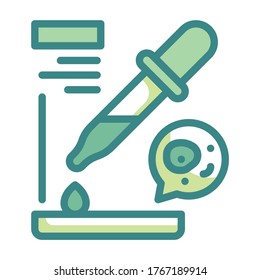 Pipette Fill Twotone icon. Laboratory Concept.