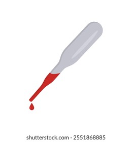 Pipette, flaches Symbol, Vektorgrafik