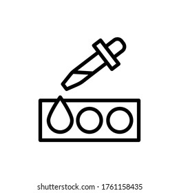 Pipette, glass icon. Simple color vector elements of stinks icons for ui and ux, website or mobile application