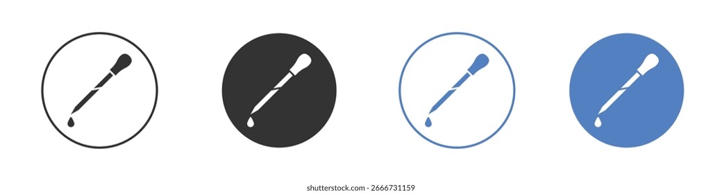 Conceito de ícone de pipeta. design de ícone de estilo sólido para site, aplicativo, UI.