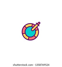 Pipette icon design. Stationery icon vector illustration