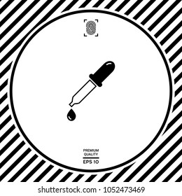 Pipette icon with drop
