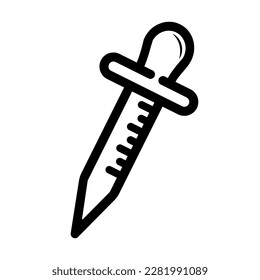 pipette icon, dropper icon vector file