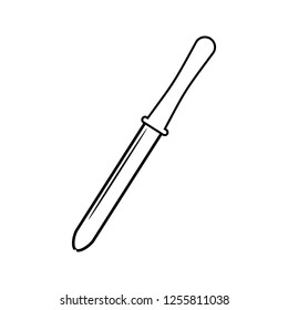 pipette icon. Element of cyber security for mobile concept and web apps icon. Thin line icon for website design and development, app development