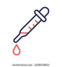 Pipette Icon Element for Design