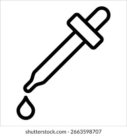 Elemento de icono de pipeta para diseño