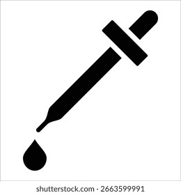 Elemento de icono de pipeta para diseño