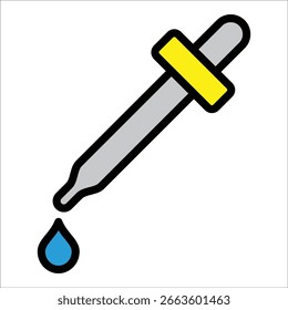 Pipette Icon Element For Design