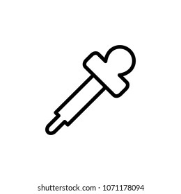 pipette icon. Element of minimalistic icons for mobile concept and web apps. Thin line icon for website design and development, app development