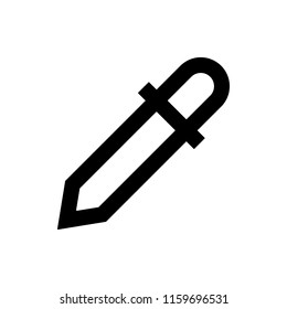 pipette icon. Element of web icon for mobile concept and web apps. Thin line pipette icon can be used for web and mobile