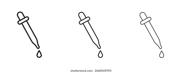 Ícone de pipeta para projetos de design gráfico