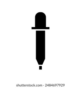 Pipettensymbol in Vektorgrafik dargestellt