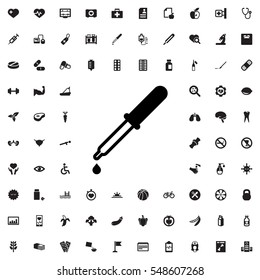 pipette icon illustration isolated vector sign symbol