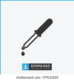 pipette icon illustration isolated vector sign symbol