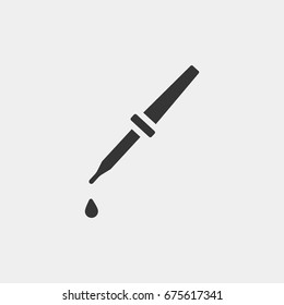 Pipette icon illustration isolated vector sign symbol