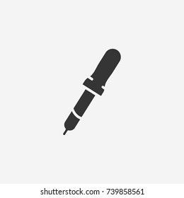 Pipette icon illustration isolated vector sign symbol