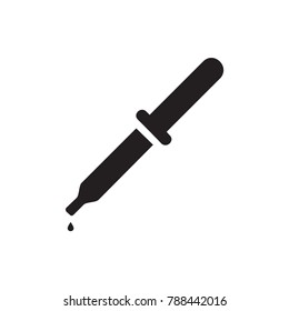 pipette icon illustration isolated vector sign symbol