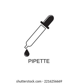 pipette icon , laboratory icon vector