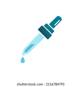 pipette icon on a white background, vector illustration