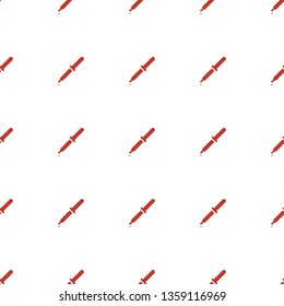 pipette icon pattern seamless white background. Editable filled pipette icon. pipette icon pattern for web and mobile.