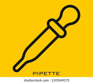 Pipette icon signs