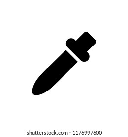 pipette icon. Simple glyph vector of Medicine set for UI and UX, website or mobile application on white background