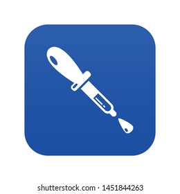 Pipette icon. Simple illustration of pipette vector icon for web