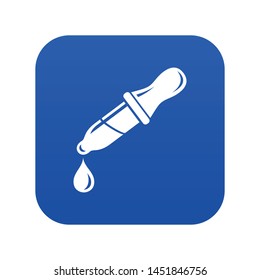 Pipette icon. Simple illustration of pipette vector icon for web