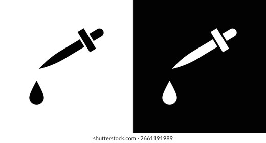 Pipette icon symbol. Simple, flat design for web and mobile app