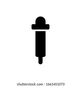 Design der Vektorillustration für Pipette-Icons