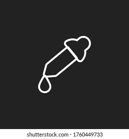pipette Icon. Vector illustration EPS 10.